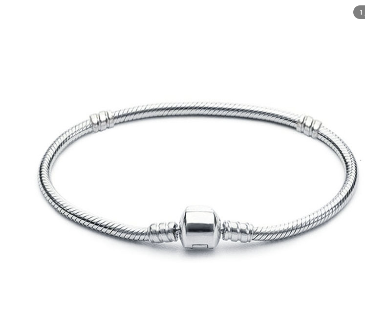 Silver Plated Copper Snake Chain Bracelet