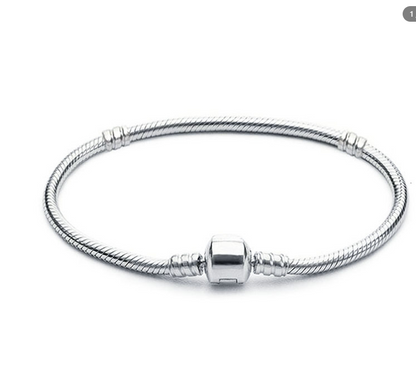 Silver Plated Copper Snake Chain Bracelet