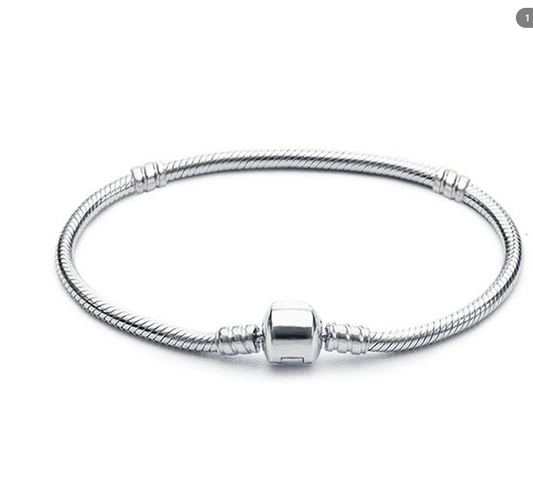 Silver Plated Copper Snake Chain Bracelet