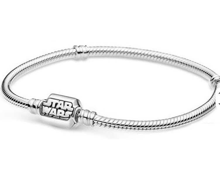 Star Wars Snake Chain - Charm Bracelet - Silver Plated