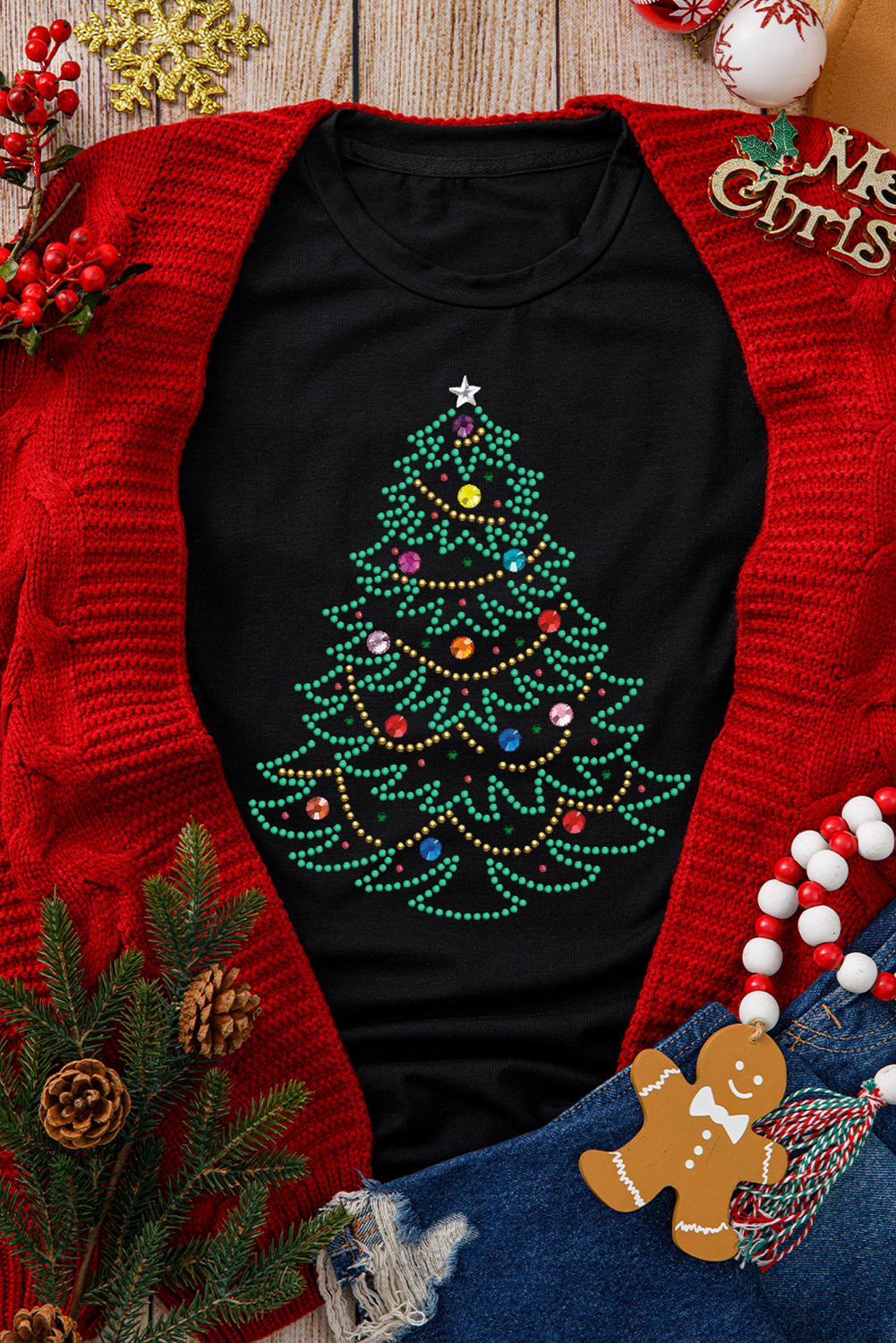 Rhinestone Christmas Tree