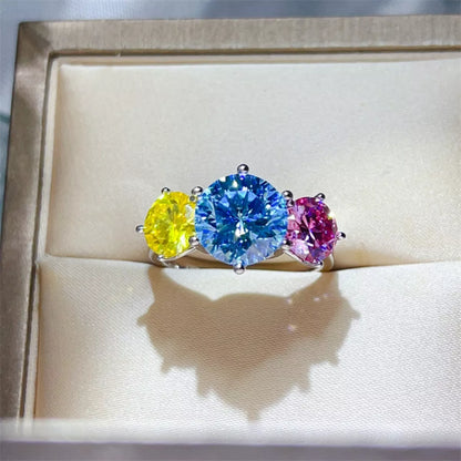 5 Carat Moissanite 925 Sterling Silver Ring