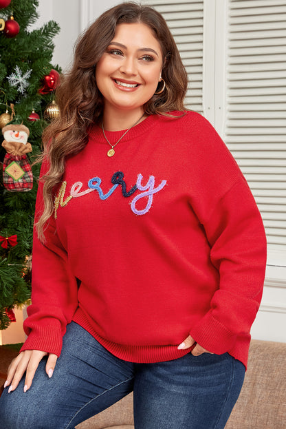 Fiery Red Merry Sweater Sweater