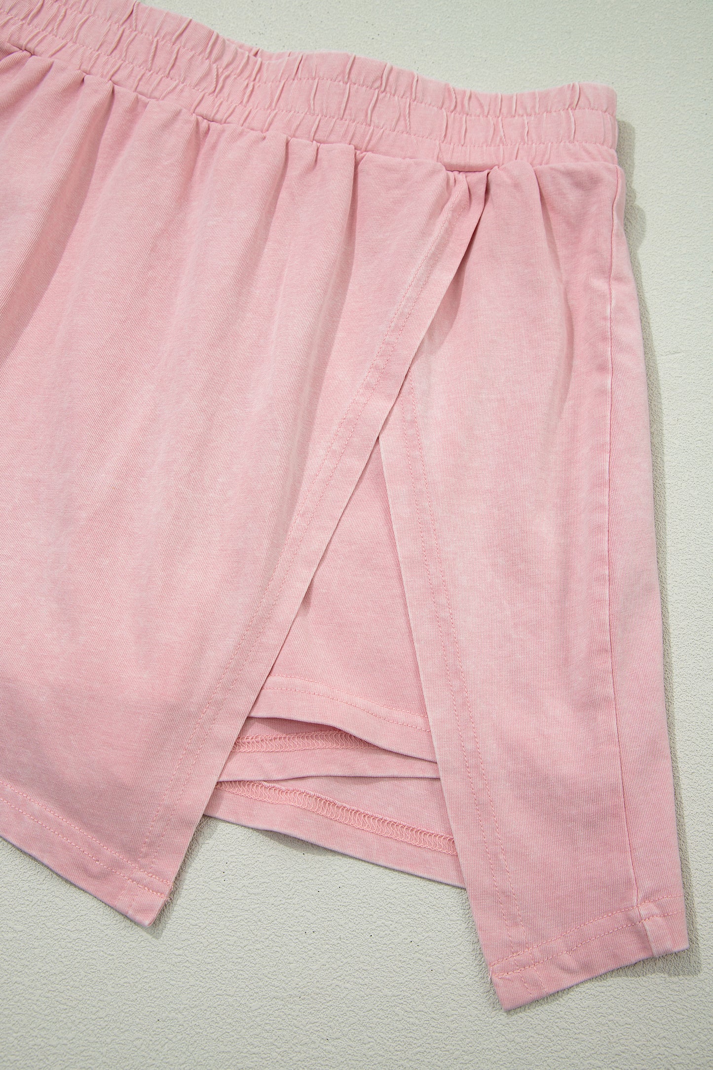 V Neck Tee Matching Skort Set