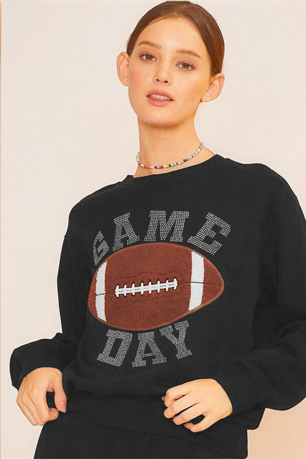 GAME DAY Rugby Football Graphic Pullover and Shorts Casual Outfit