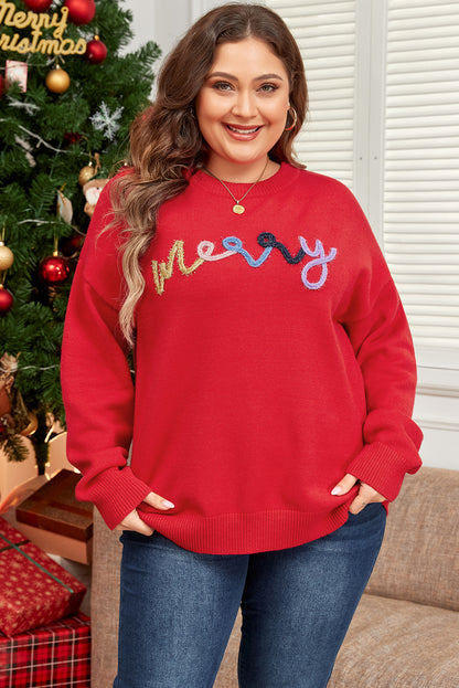 Fiery Red Merry Sweater Sweater
