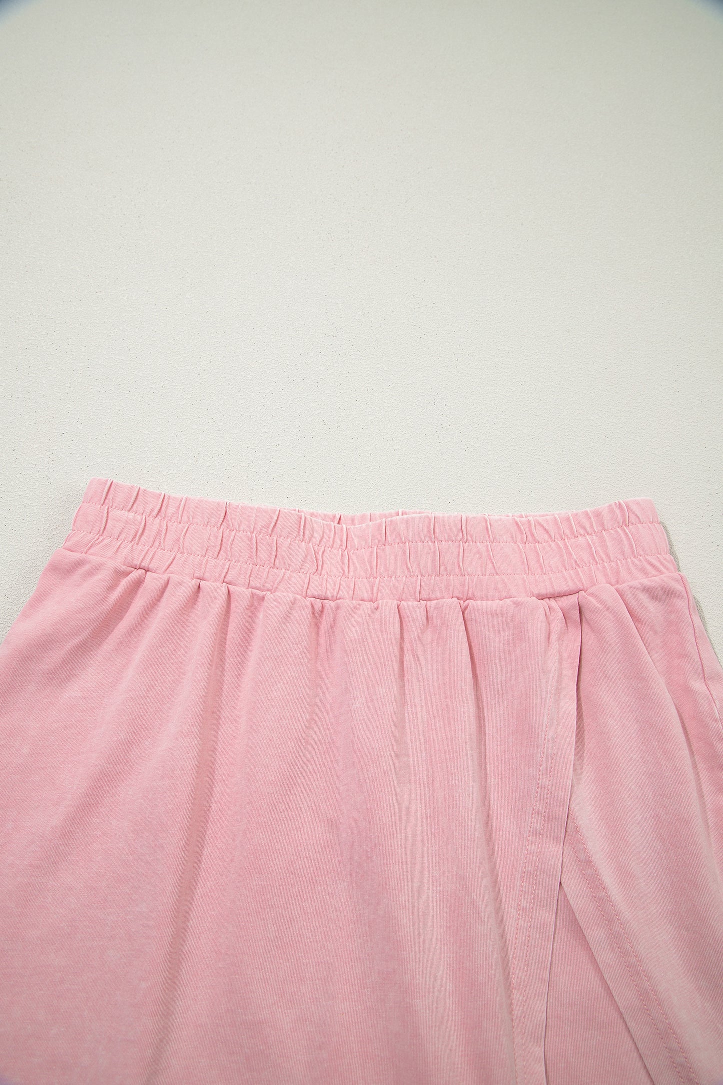 V Neck Tee Matching Skort Set