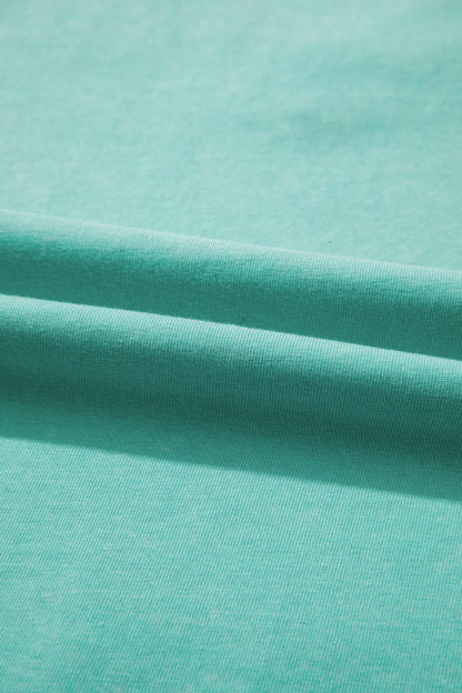V Neck Tee Matching Skort Set