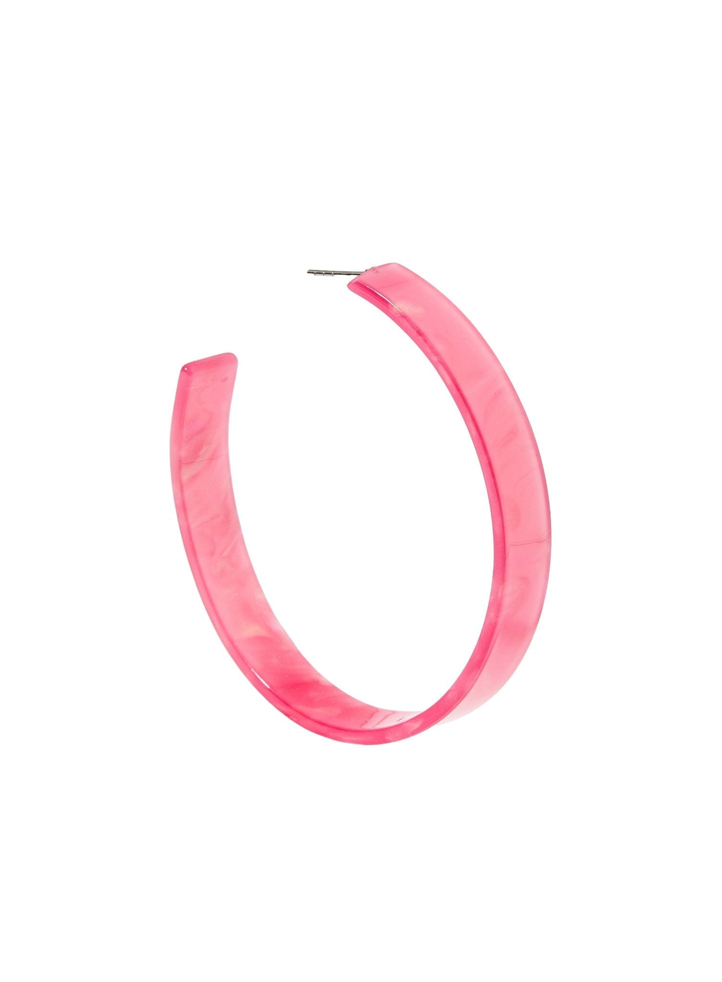Ashley Mega Hoop Earrings - Azalea Pink