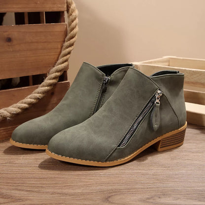 Block Heels Ankle Boots