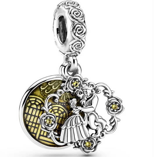 “Beauty Is Found Within” Double‑Disc Charm — S925
