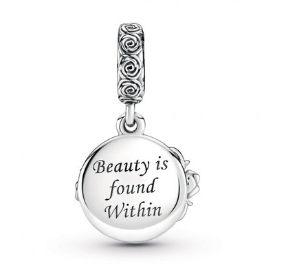 “Beauty Is Found Within” Double‑Disc Charm — S925