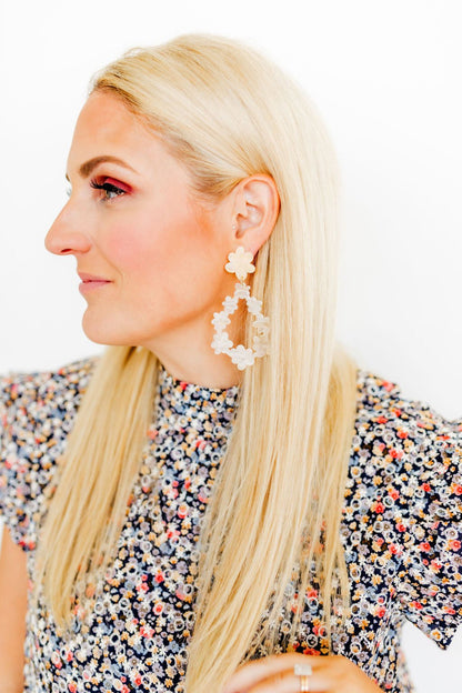Bianca Statement Earrings - Milky Way