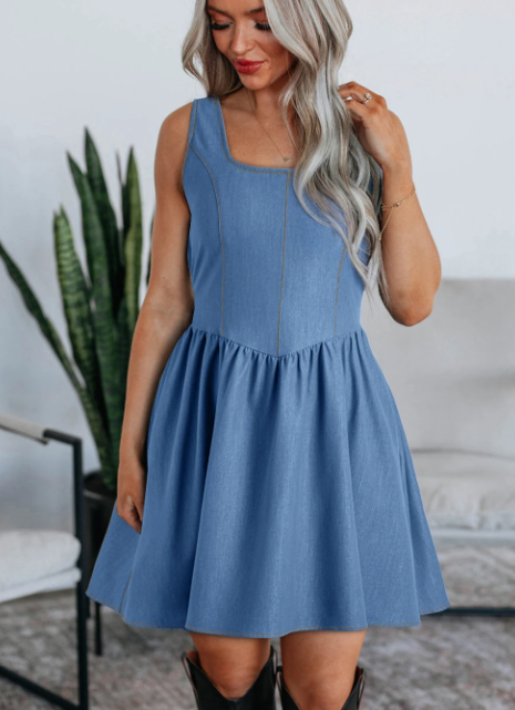 The Bluebell Bow Dress