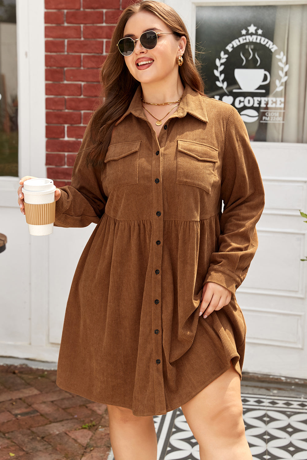 The Latte Lover Button‑Down