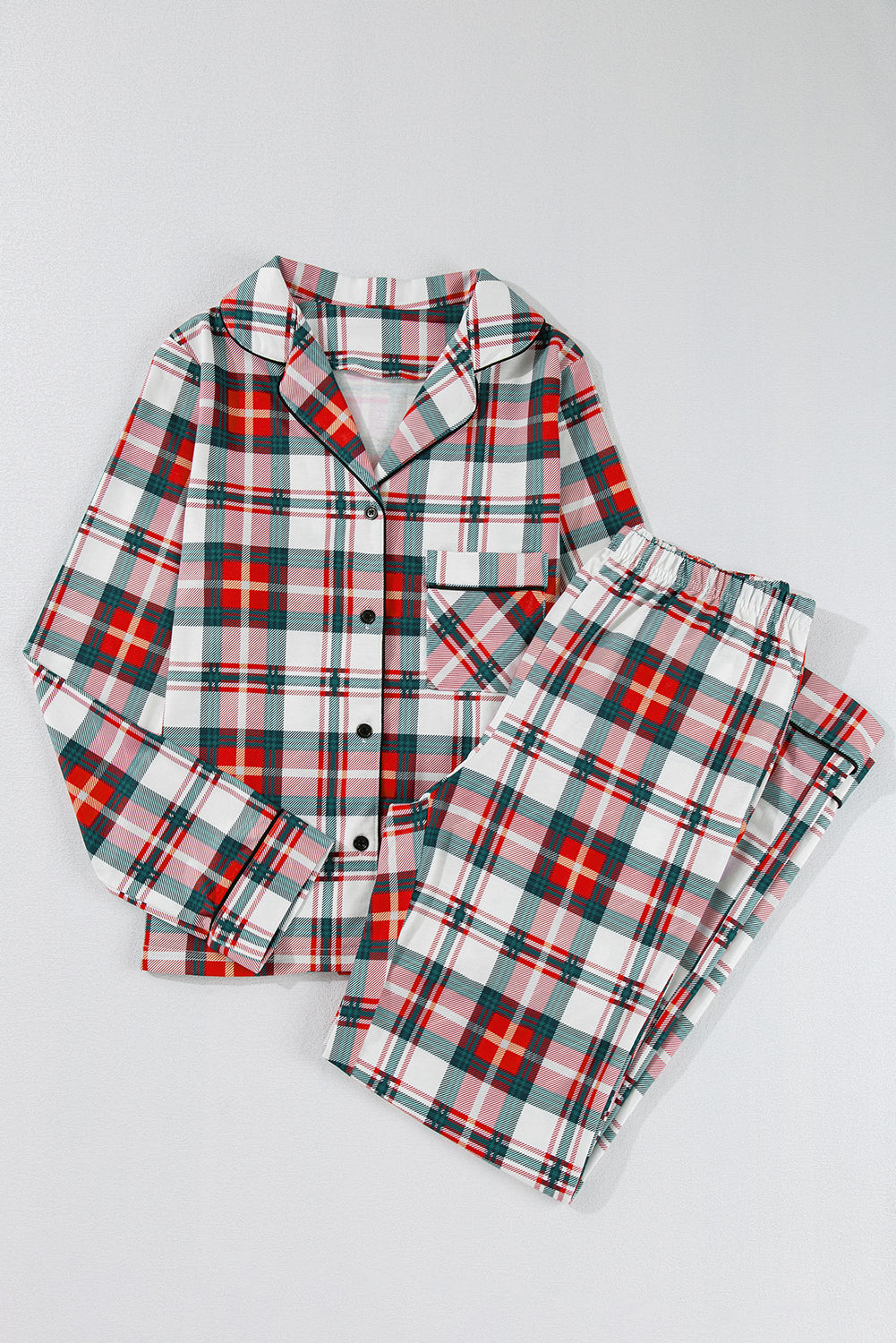 Christmas Plaid Pajamas Set