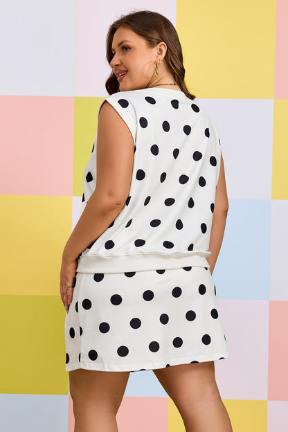 Dot This Skort 2pcs Outfit