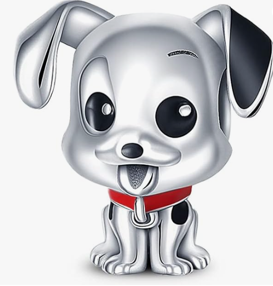 Sweet Pup Charm – Sterling Silver
