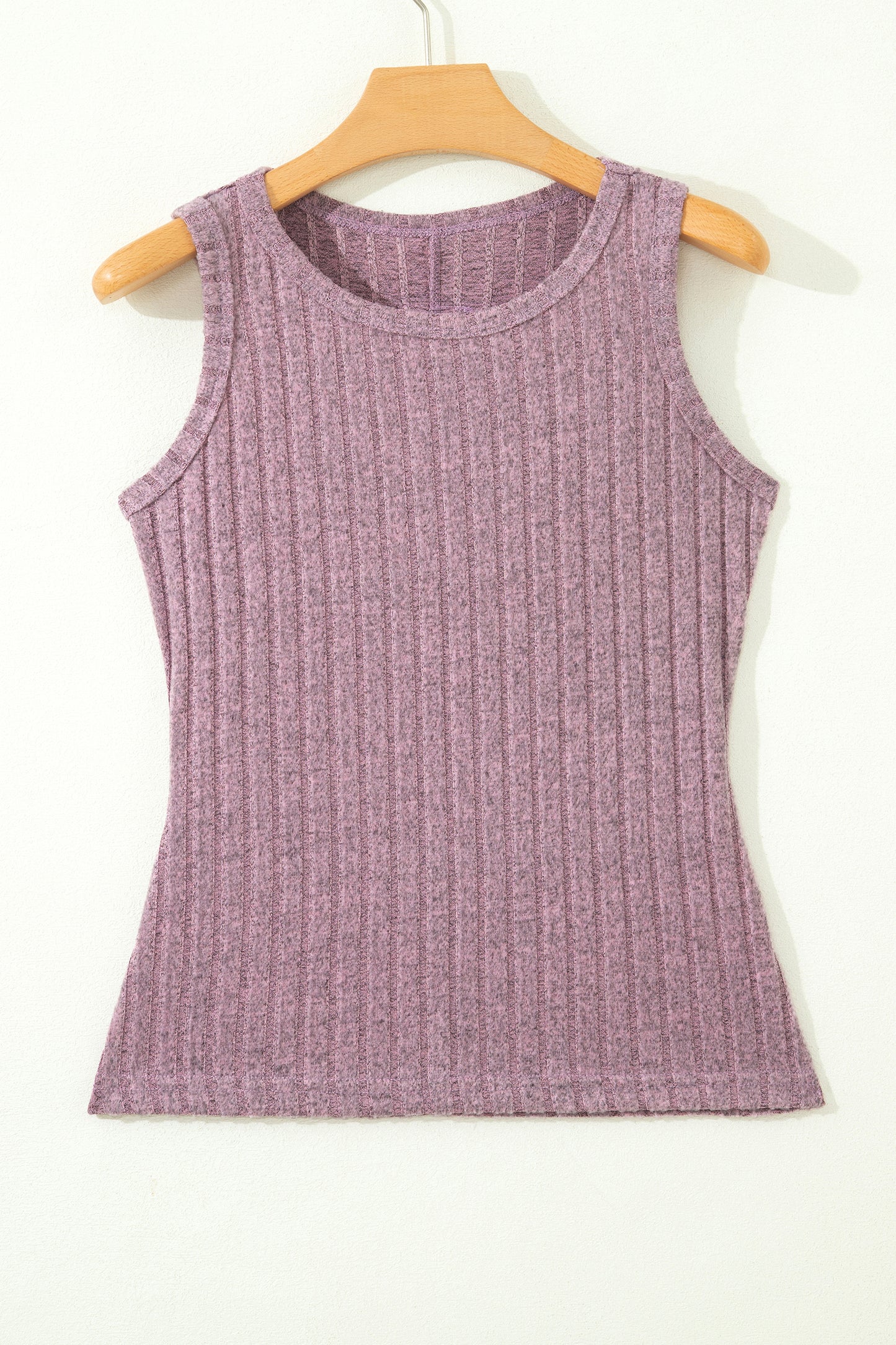 Beau Blue Slim Ribbed Mineral Wash Tank Top
