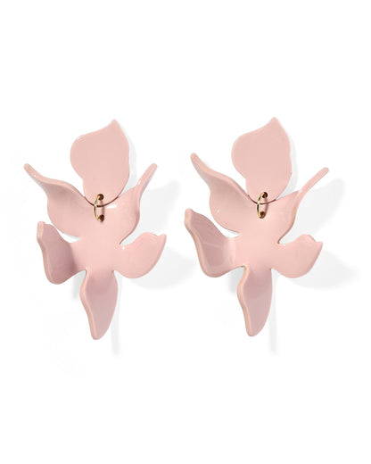 Flora Statement Earrings - Vintage Rose