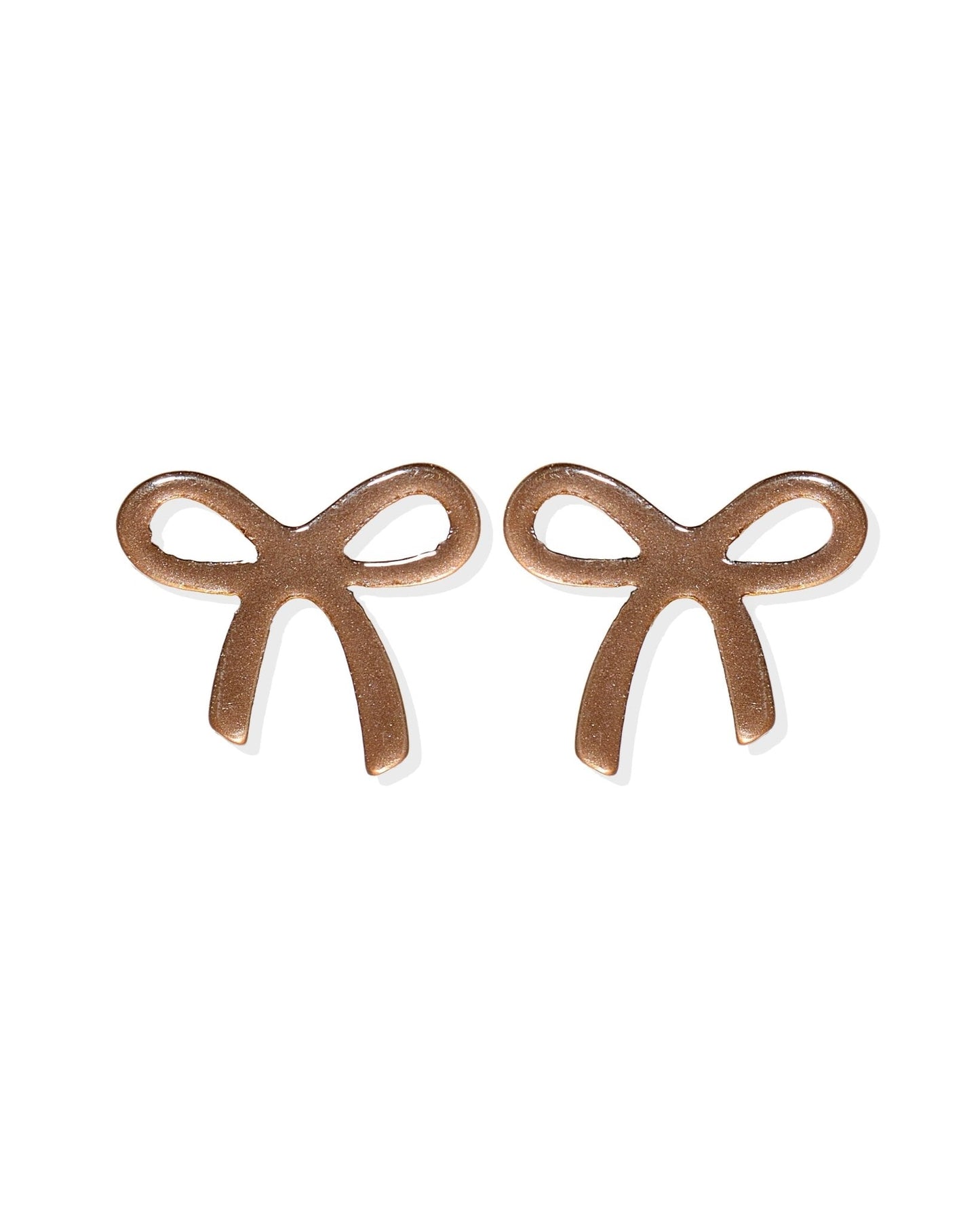 Kylie Bow Earrings - Espresso