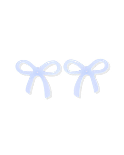 Kylie Bow Earrings - Lavender Haze