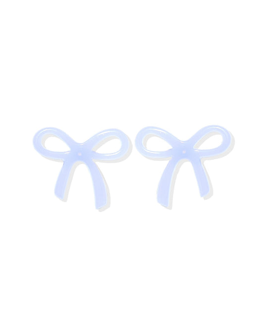 Kylie Bow Earrings - Lavender Haze