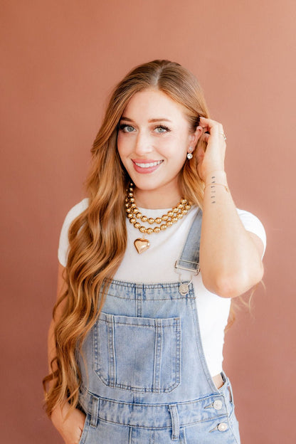 Libby Drop Statement Earrings - 2 Pearl