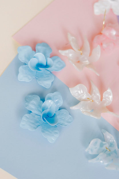 Maxine Statement Earrings - Blue