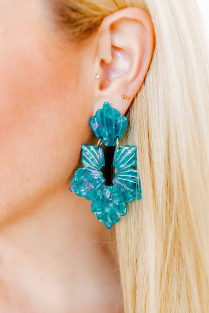 Michelle Statement Earrings - Mystic Lagoon
