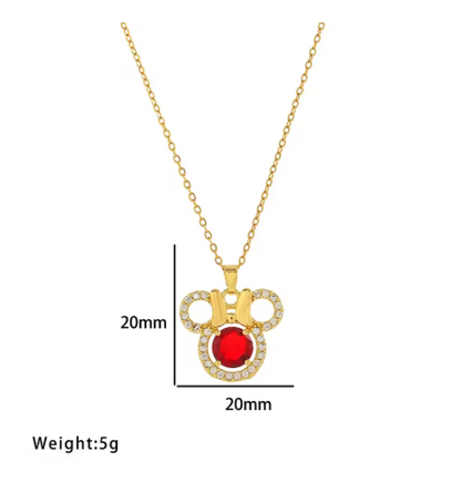 Disney‑Inspired Sparkle Set – Necklace, Earrings & Ring