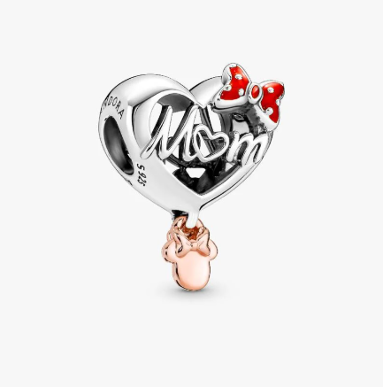 Disney Minnie Mouse Mom Heart Charm