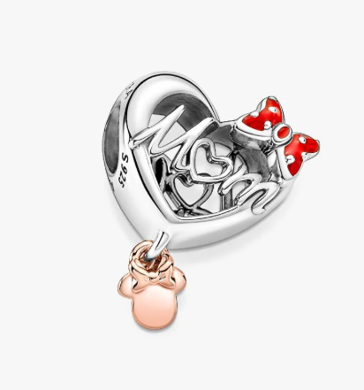 Disney Minnie Mouse Mom Heart Charm