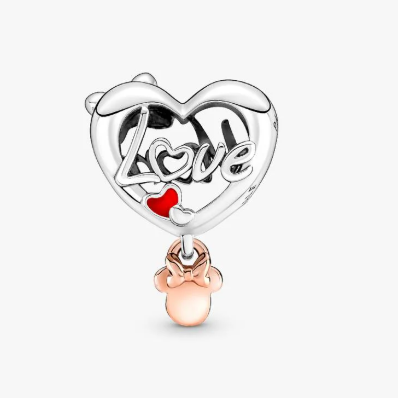 Disney Minnie Mouse Mom Heart Charm
