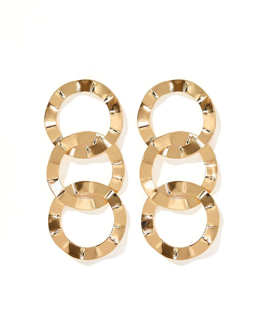 Reese Statement Earrings - Gold