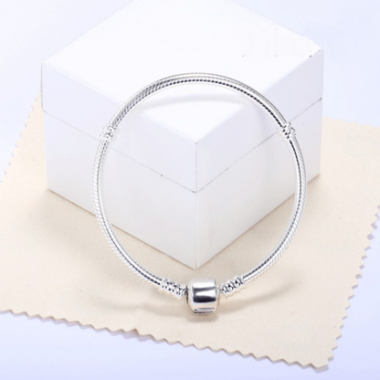 Silver Plated Copper Snake Chain Bracelet