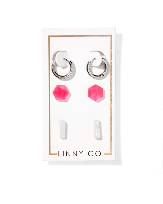 Stud Trio Stud Earring Set - Winter