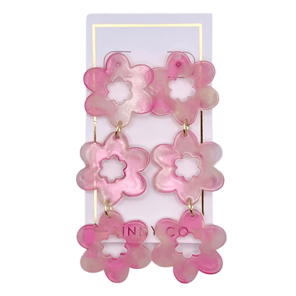 Zoey Statement Earrings - Rose Water